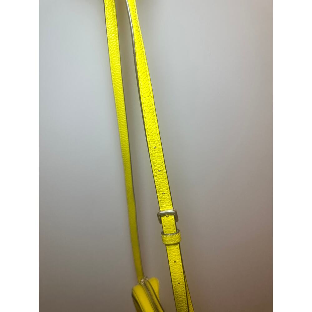 Kate Spade Kourtney Yellow Leather Camera Crossbody Bag Tassel - Picture 7 of 11